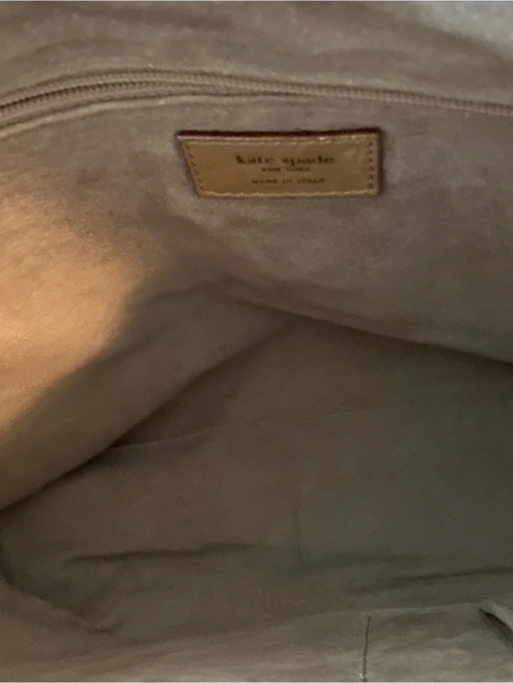kate spade tan leather shoulder bag